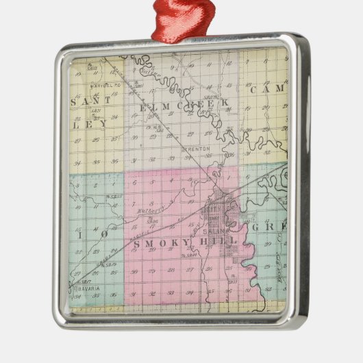 Ornement En Métal Le comté de Saline, le Kansas (Gauche)