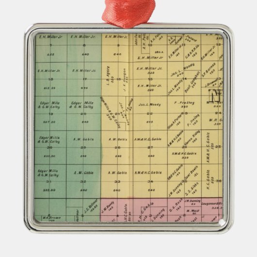 Ornement En Métal Le comté de Yolo 4 (Devant)