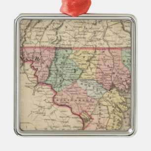 Ornement En Métal Le Delaware et le Maryland
