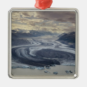 Ornement En Métal Le glacier Lowell se jette dans la rivière Alsek d