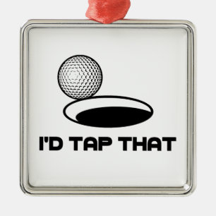 Ornement En Métal Le golf I taperait cela