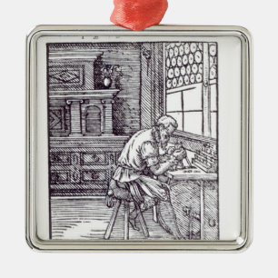 Ornement En Métal Le graveur de gemme, édité par Hartman Schopper