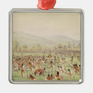 Ornement En Métal Le jeu de boule indien, c.1832
