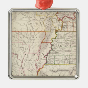 Ornement En Métal Le Missouri, défectuosité, KY, Tenn, aile du nez