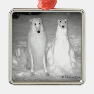Ornement En Métal Le Mychtar de renommée mondiale et son Snowdog !