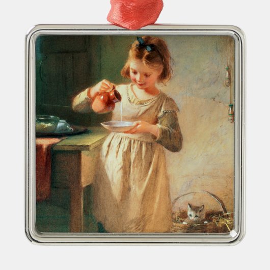 Ornement En Métal Le petit déjeuner de Kitty (Devant)