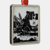 Ornement En Métal Le premier car de courrier, 1784 (Droite)