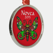 Ornement En Métal Le ROUGE d'ornement de papillon *customize ! ** (Droite)