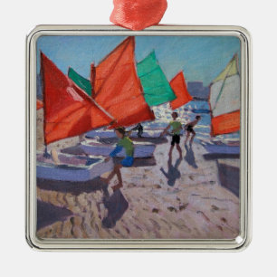 Ornement En Métal Le rouge navigue Royan France