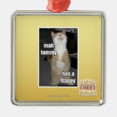 Ornement En Métal Le ventre d'heure-milliampère a un heureux (Devant)