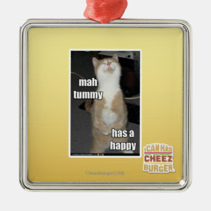 Ornement En Métal Le ventre d'heure-milliampère a un heureux