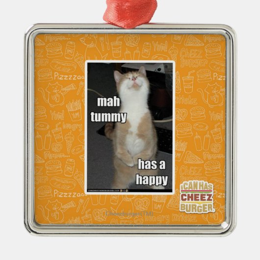 Ornement En Métal Le ventre d'heure-milliampère a un heureux (Devant)