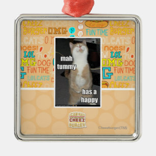 Ornement En Métal Le ventre d'heure-milliampère a un heureux