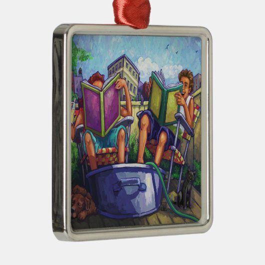 Ornement En Métal Lecture en été (Droite)