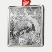 Ornement En Métal L'énorme chêne est réduit (Gauche)