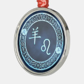 Ornement En Métal Leo/Chèvre (Gauche)