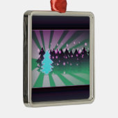 Ornement En Métal Les arbres de Noël dans les tons verts (Droite)