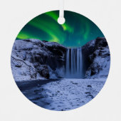 Ornement En Métal Les cascades | Cascade Skógafoss (Recto)