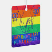 Ornement En Métal Les gays ont des droits (Avant droite)