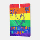 Ornement En Métal Les gays ont des droits (Avant gauche)