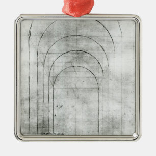 Ornement En Métal Les gens sous une voûte