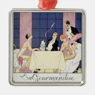 Ornement En Métal Les gourmands, 1920-30 (copie de pochoir)