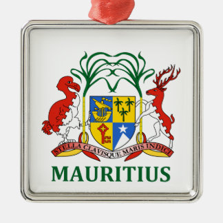 Ornement En Métal les îles Maurice - emblème/drapeau/manteau des