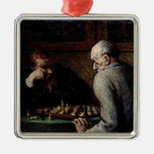 Ornement En Métal Les joueurs d'échecs, c.1863-67