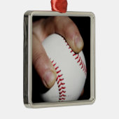 Ornement En Métal Les lanceur remettent saisir un base-ball (Droite)