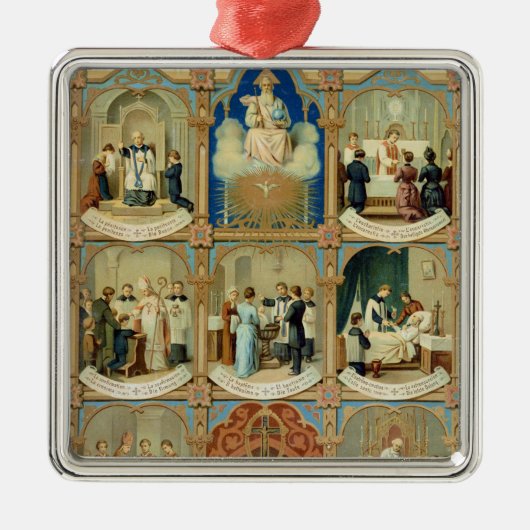 Ornement En Métal Les sept sacrements (Devant)