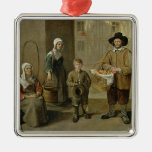 Ornement En Métal Les transporteurs de vendeur et d'eau de pain