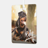 Ornement En Métal Lettre amusante Photo de Noël de l'animal de compa (Avant gauche)