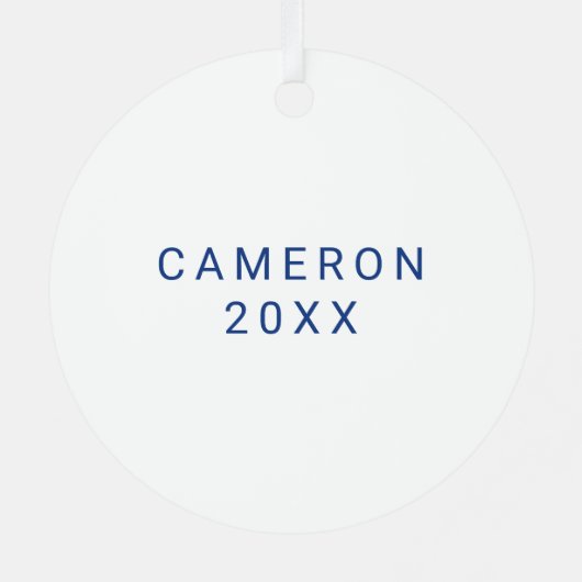 Ornement En Métal LETTRE bloc EIU (Verso)