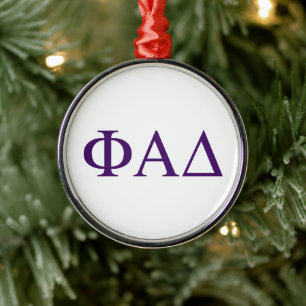 Ornement En Métal Lettres grecques Phi Alpha Delta