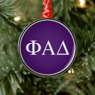 Ornement En Métal Lettres grecques Phi Alpha Delta