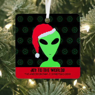 Ornement En Métal LGM Dans Un Chapeau De Père Noël Drôle Cool Geek N