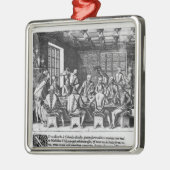 Ornement En Métal L'histoire de l'oeuf de Christophe Colomb (Gauche)