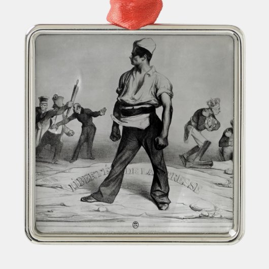 Ornement En Métal Liberté de la presse (Devant)