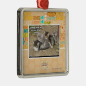 Ornement En Métal Ligne de Conga de Caturday (Droite)