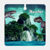 Ornement En Métal L'île de Dinosaur (Verso)