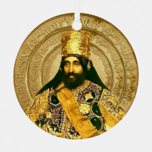 Ornement En Métal Lion de Juda Jah Armée Haile Selassie Rasta Roots