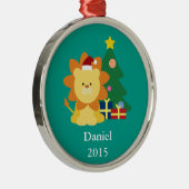 Ornement En Métal Lion de Noël (Droite)