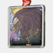 Ornement En Métal Lion et petits (Gauche)