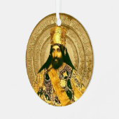 Ornement En Métal Lion of Judah Jah Army Haile Selassie Rasta Roots (Avant gauche)