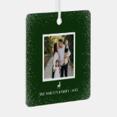 Ornement En Métal Little Reindeer Flèches de neige simples photo ver (Avant droite)