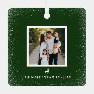 Ornement En Métal Little Reindeer Flèches de neige simples photo ver