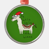 Ornement En Métal Llama Cute Drôle Noël Vacances (Devant)