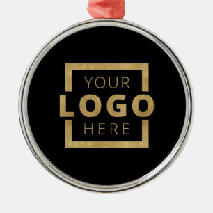 Ornement En Métal Logo de l'entreprise personnalisée Noël Soirée élé