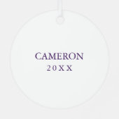 Ornement En Métal Logo de l'Université d'Albany (Verso)