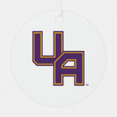 Ornement En Métal Logo de l'Université d'Albany Initials (Recto)